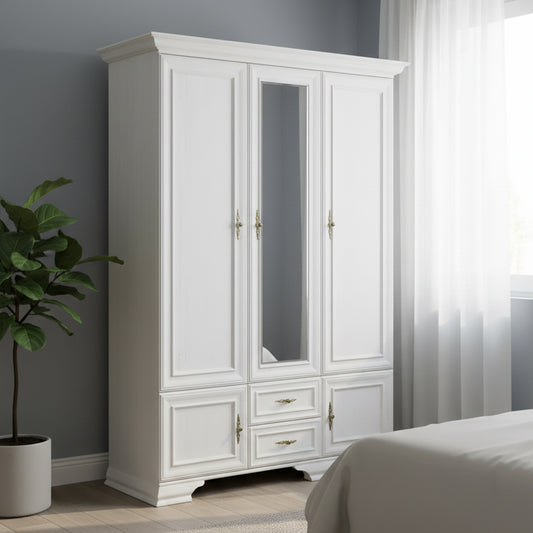 Irys Large Wardrobe with Mirror 5 Door 2 Drawers