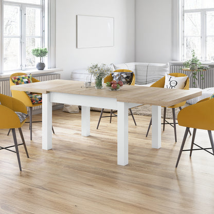 Royal Modern Extendable Dining Table – Oak Sonoma / White