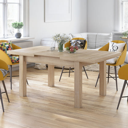 Royal Modern Extendable Dining Table – Sonoma Oak