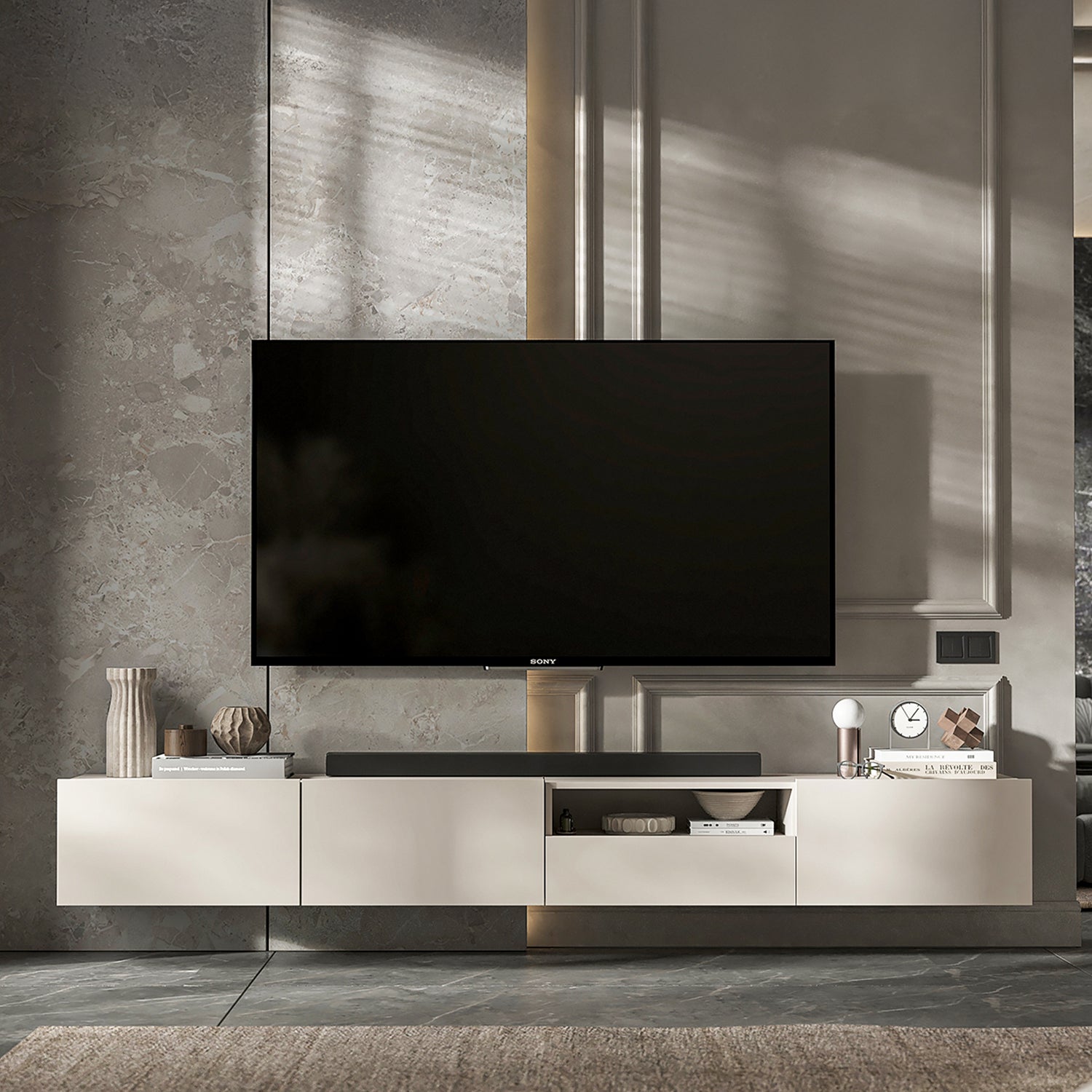 Enjoy 240 Modern Style TV Unit with Storage - Cashmere
