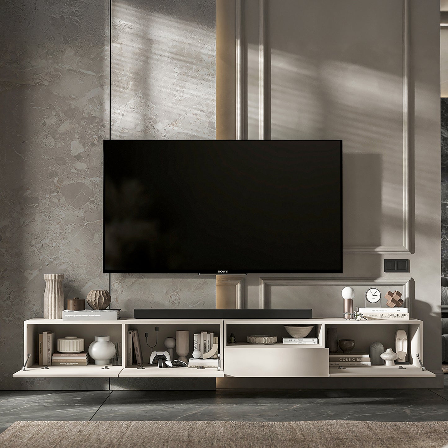 Enjoy 240 Modern Style TV Unit with Storage - Cashmere