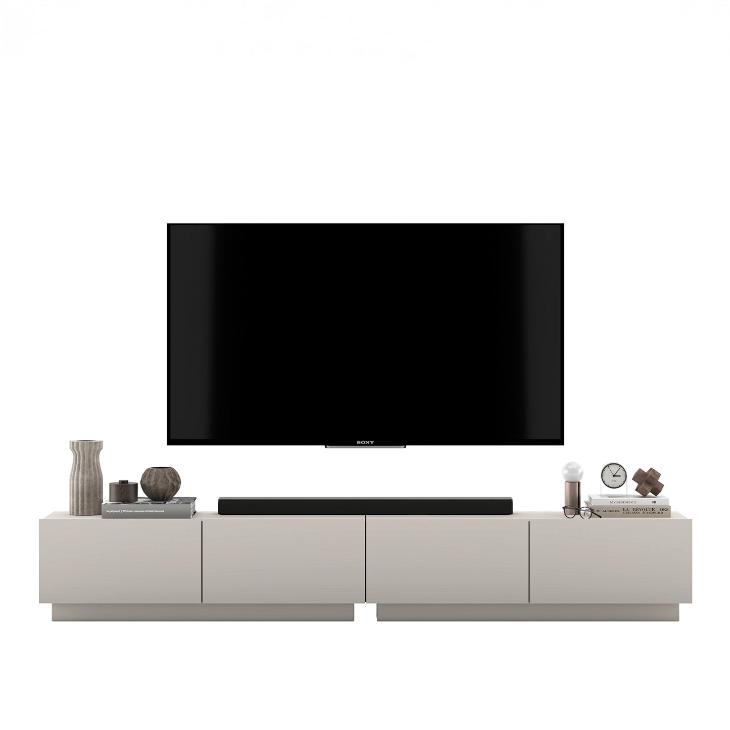 Enjoy 240 Modern Style TV Stand Unit with 4 doors - Cashmere