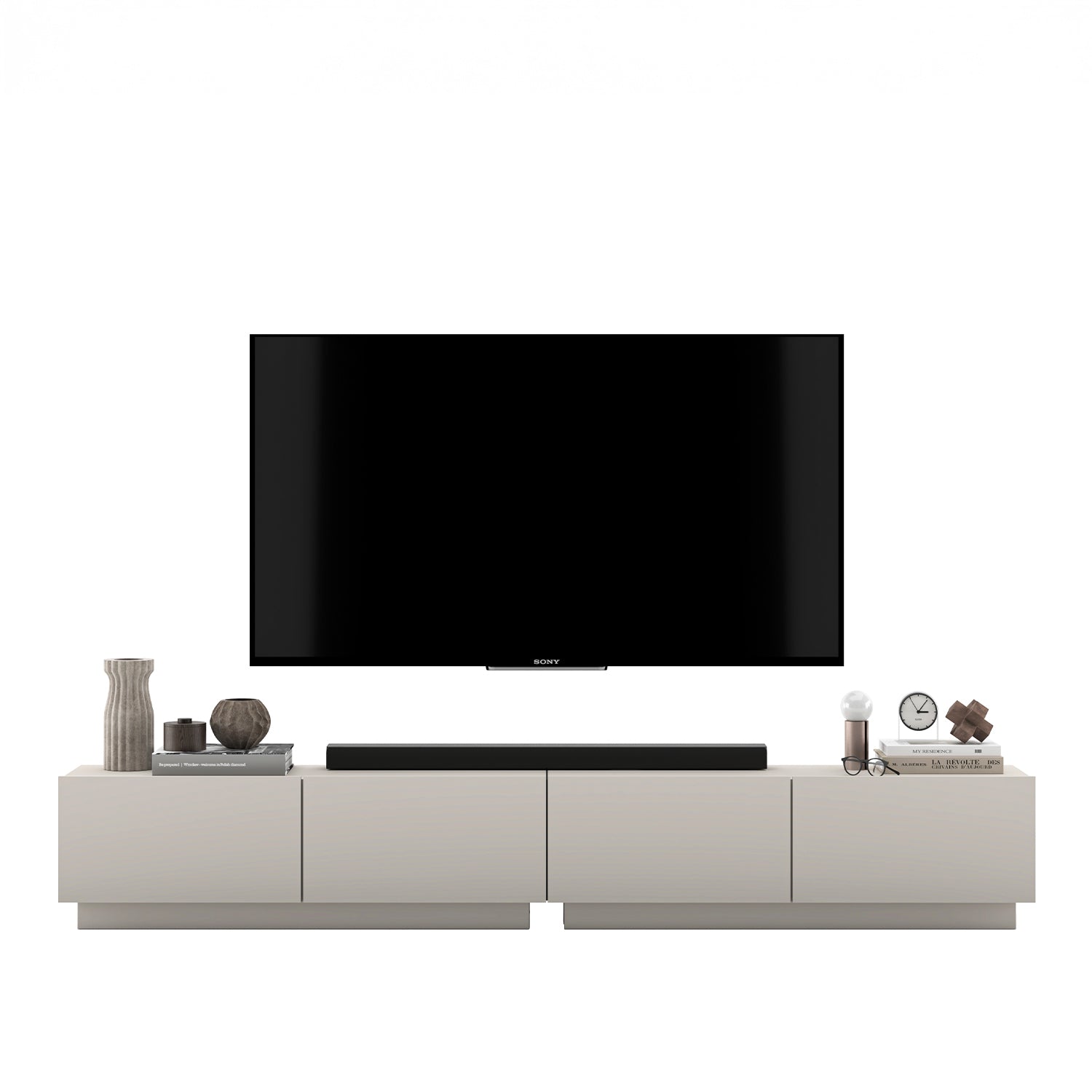 Enjoy 240 Modern Style TV Stand Unit with 4 doors - Cashmere