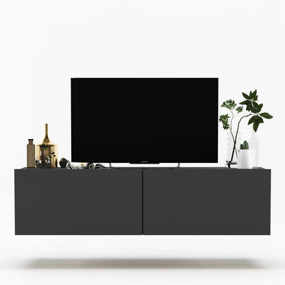 Enjoy Minimalist Wall-Mounted TV Unit – Graphite