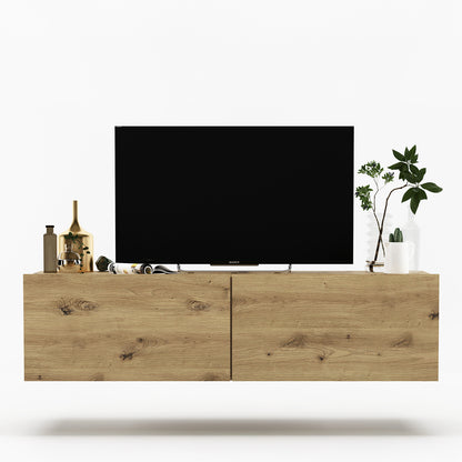 Enjoy Minimalist Wall-Mounted TV Unit – Oak Artisan
