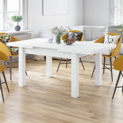 Royal Modern Extendable Dining Table – White
