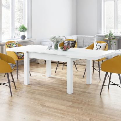 Royal Modern Extendable Dining Table – White