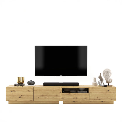 Enjoy 240 Modern Style TV Stand Unit with Open Shelf - Oak Artisan