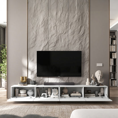 Enjoy 240 Modern Style TV Stand Unit with 4 doors - White