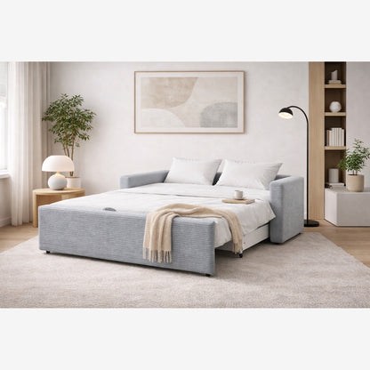 Sofi Two Seater Sofa Bed with Storage - Grey