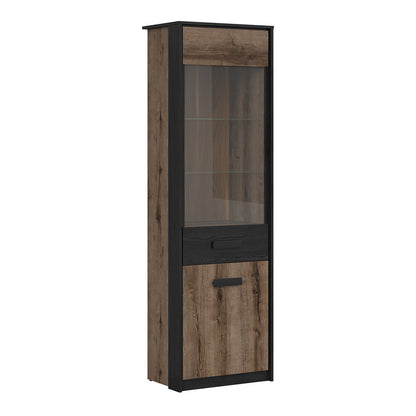 Kassel 100cm Display Cabinet with Glass Detail