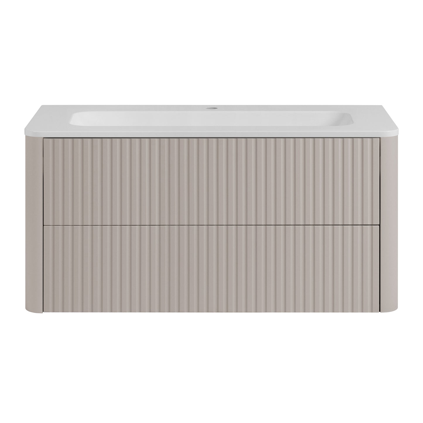 Linea 100cm Wall Bathroom Vanity Unit with Basin - Cashmere