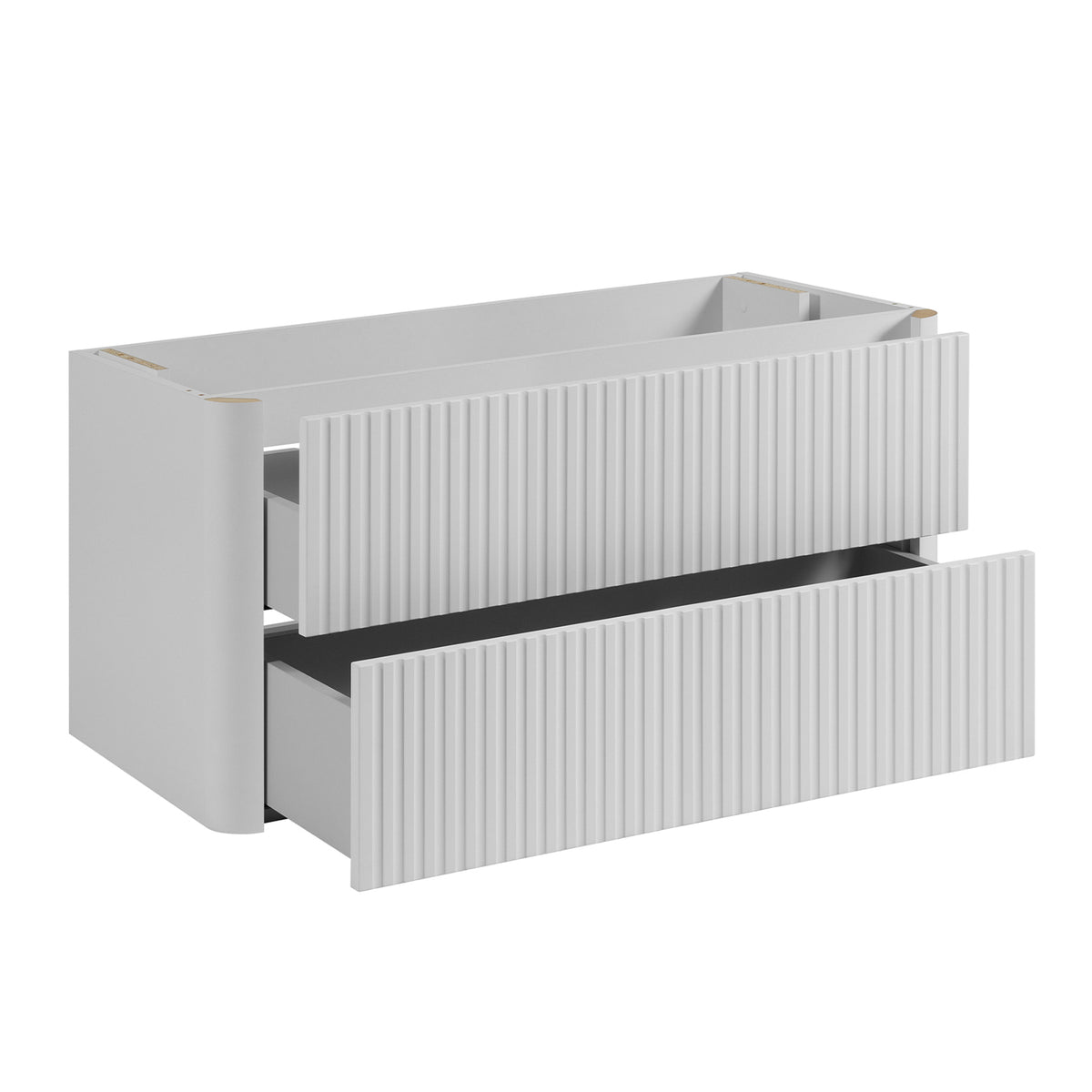 Linea 100cm Wall Bathroom Vanity Unit with Basin - White