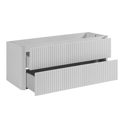 Linea 120cm Wall Bathroom Vanity Unit with Basin - White