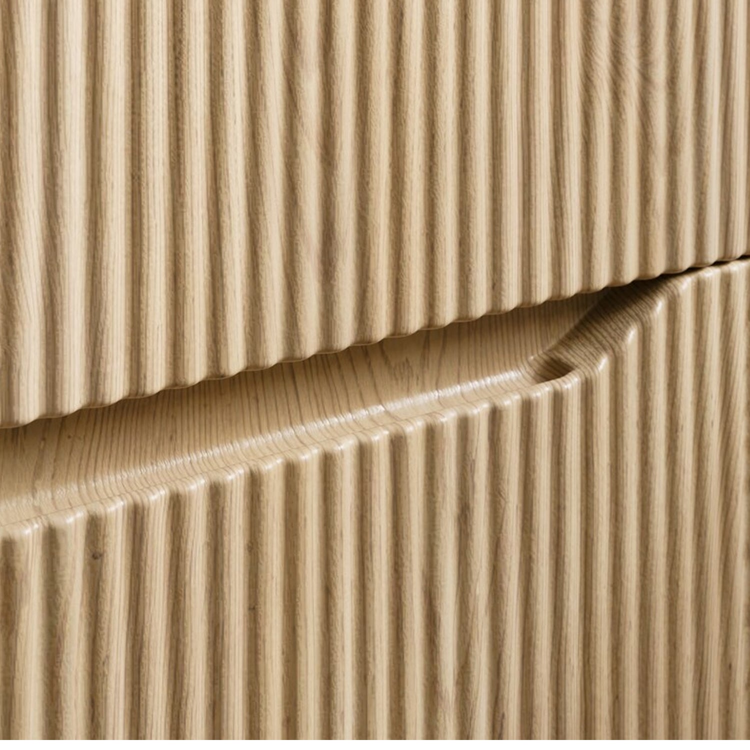 Nordic Bathroom Cabinet 80cm with 2 Drawers and Basin - Cremona Oak