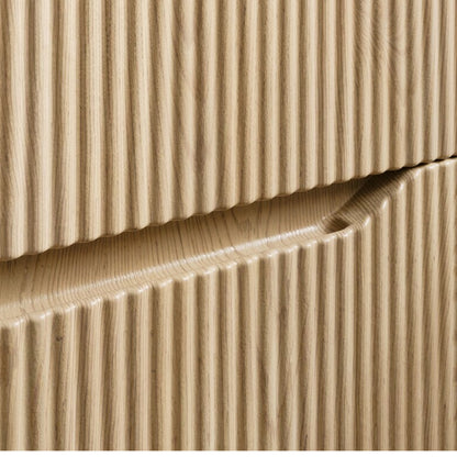 Nordic Bathroom Cabinet 80cm with 2 Drawers and Basin - Cremona Oak