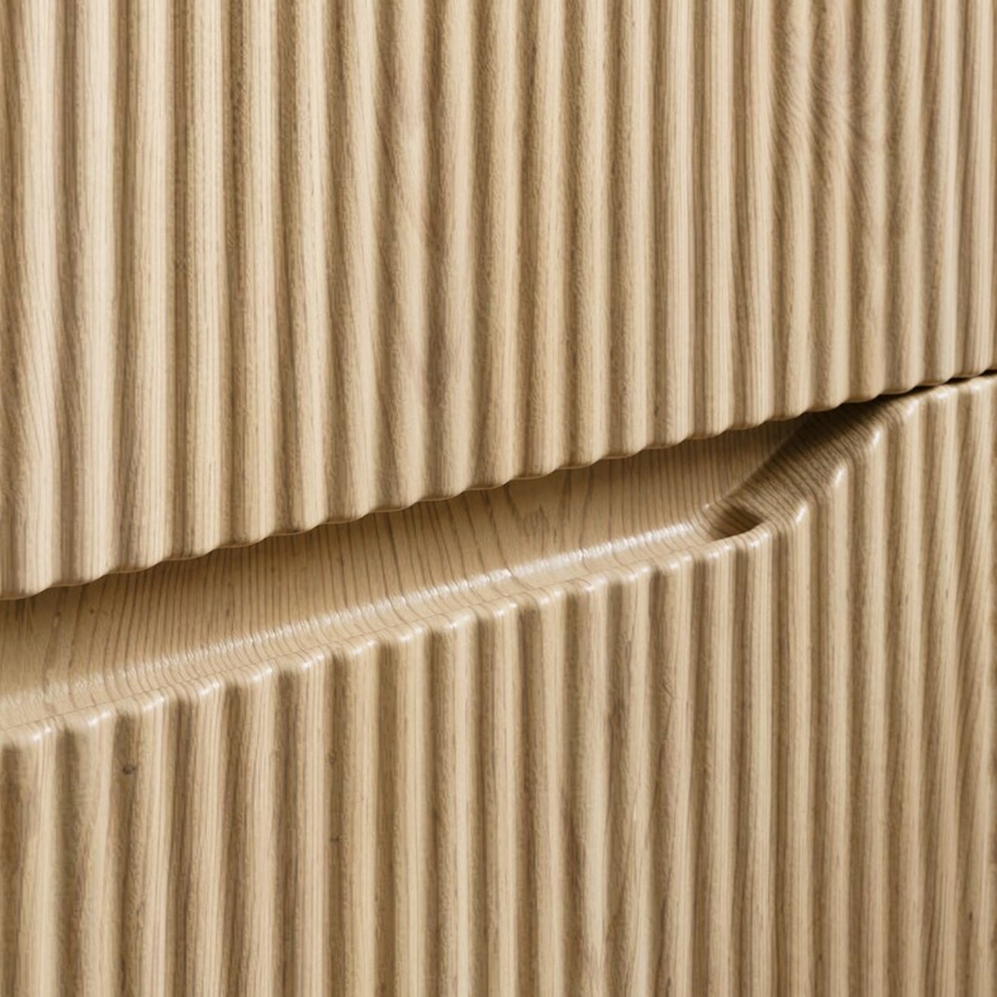 Nordic Bathroom Cabinet 80cm with 2 Drawers and Oval Basin - Cremona Oak