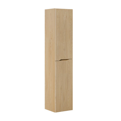 Nordic Bathroom Tall Cabinet - Cremona Oak