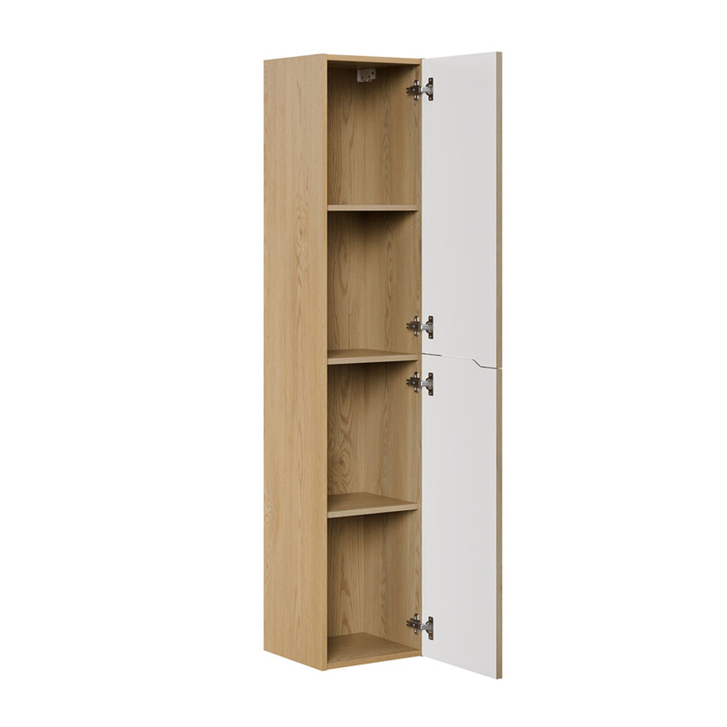 Nordic Bathroom Tall Cabinet - Cremona Oak