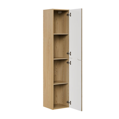 Nordic Bathroom Tall Cabinet - Cremona Oak