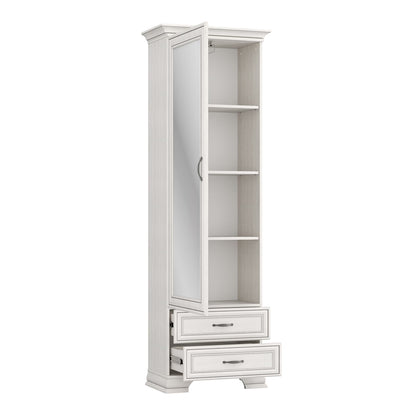 Tilda Elegant Mirrored Wardrobe - Fineline Crema