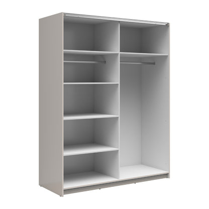 Exter 2 Door Sliding 153cm Wardrobe - Cashmere