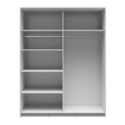 Exter 2 Door Sliding 153cm Wardrobe - Cashmere