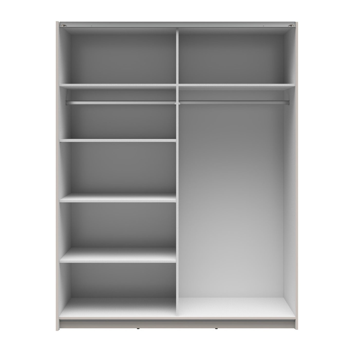 Exter 2 Door Sliding 183cm Wardrobe - Cashmere