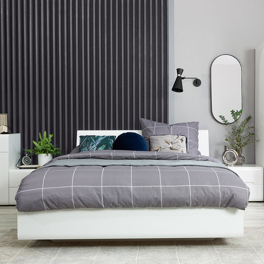 Azteca Trio King Size Bed 160 - White