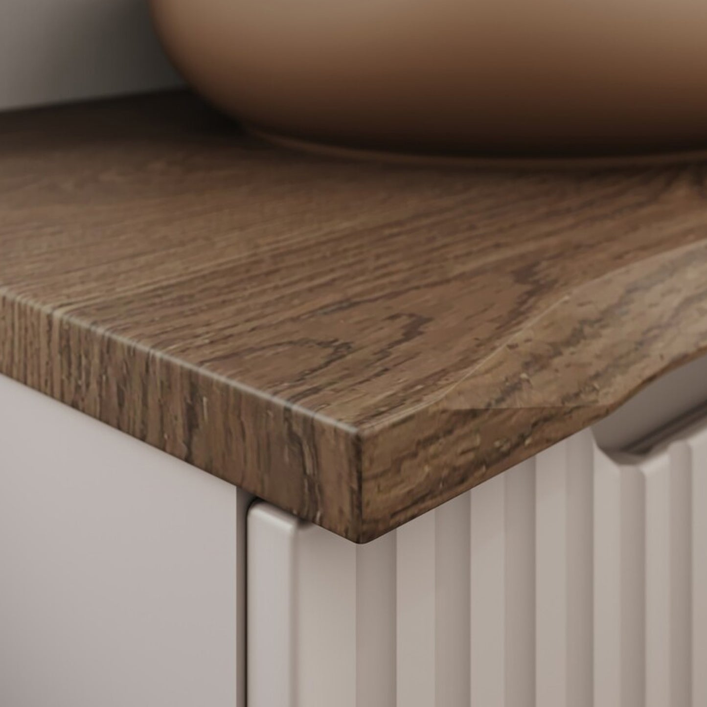 Nova Bathroom Cabinet 60cm with Casella Worktop - Cashmere