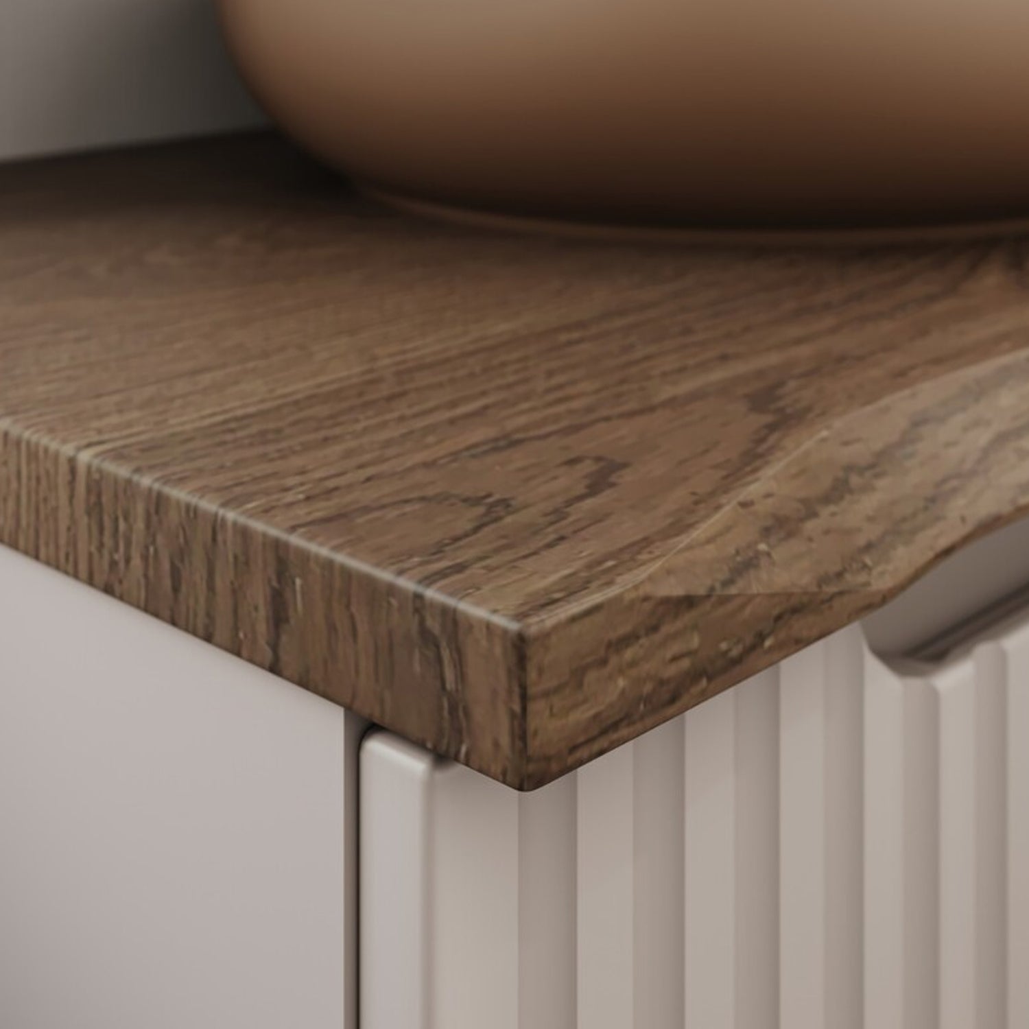 Nova Bathroom Cabinet 60cm with Casella Worktop - Cashmere