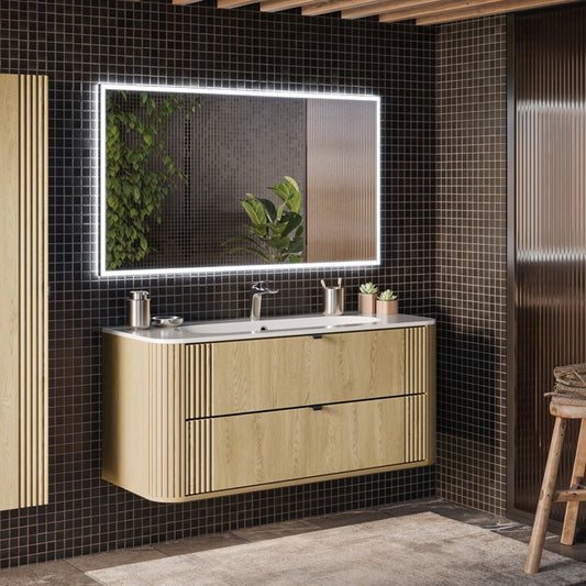 Ovalia Bathroom cabinet 120cm and Basin - Cremona