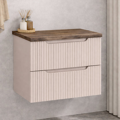 Nova Bathroom Cabinet 60cm with Casella Worktop - Cashmere