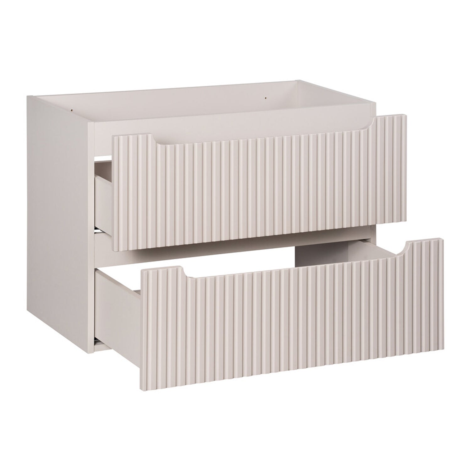Nova Bathroom Cabinet 80cm with Worktop and Countertop Basin – Cashmere