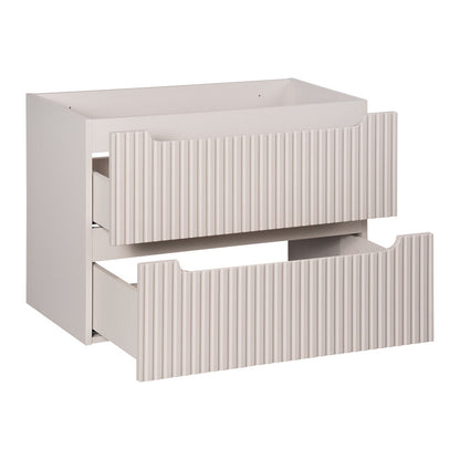 Nova Bathroom Cabinet 80cm with Worktop and Countertop Basin – Cashmere