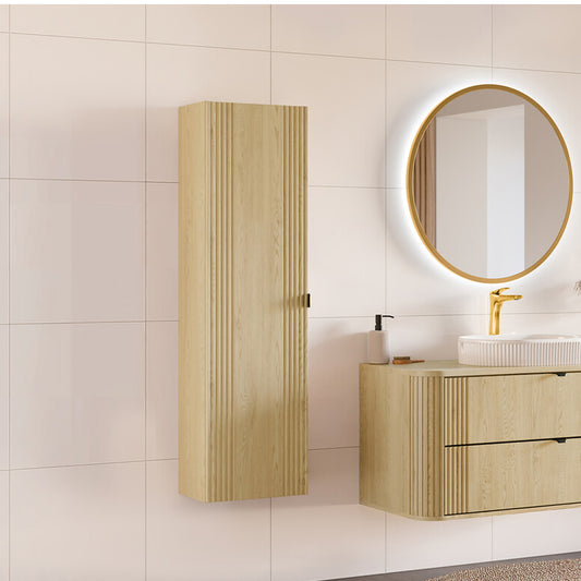 Ovalia Tall Bathroom Unit - Cremona
