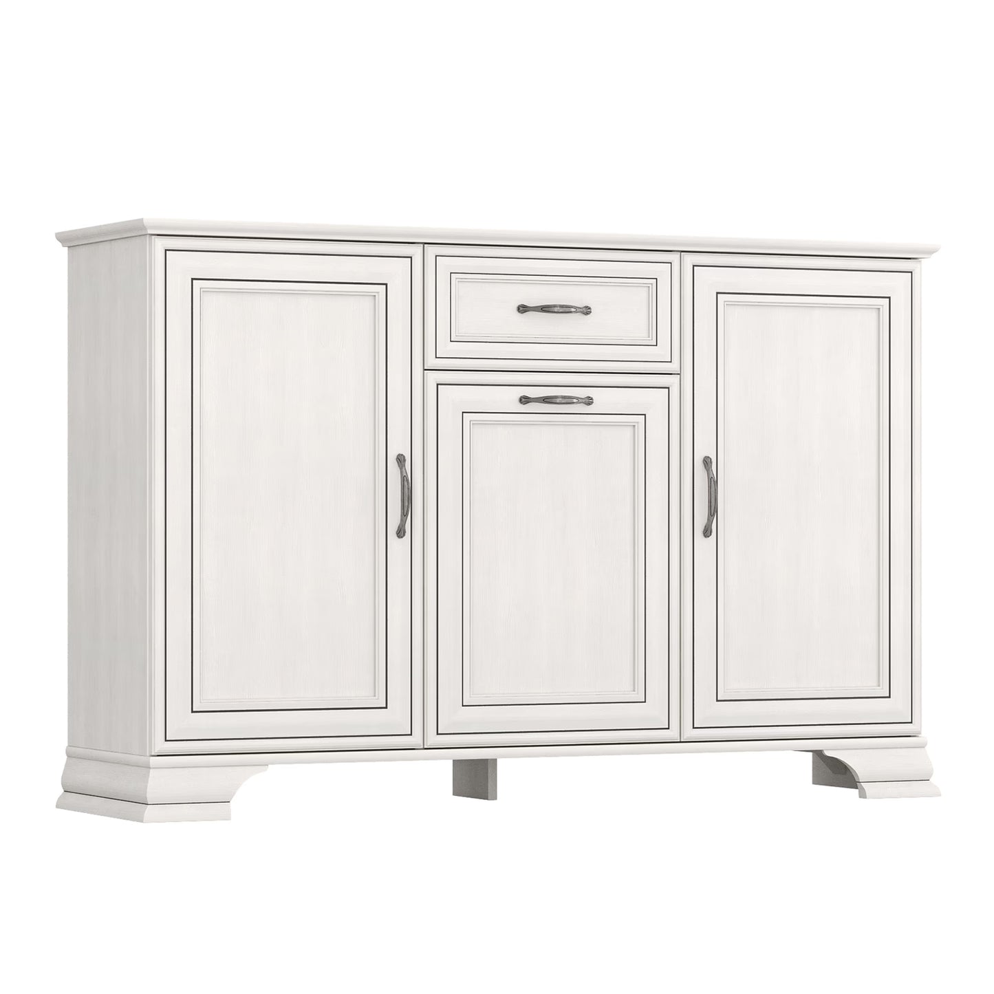 Tilda Elegant 3 Door Sideboard with Drawer - Fineline Crema