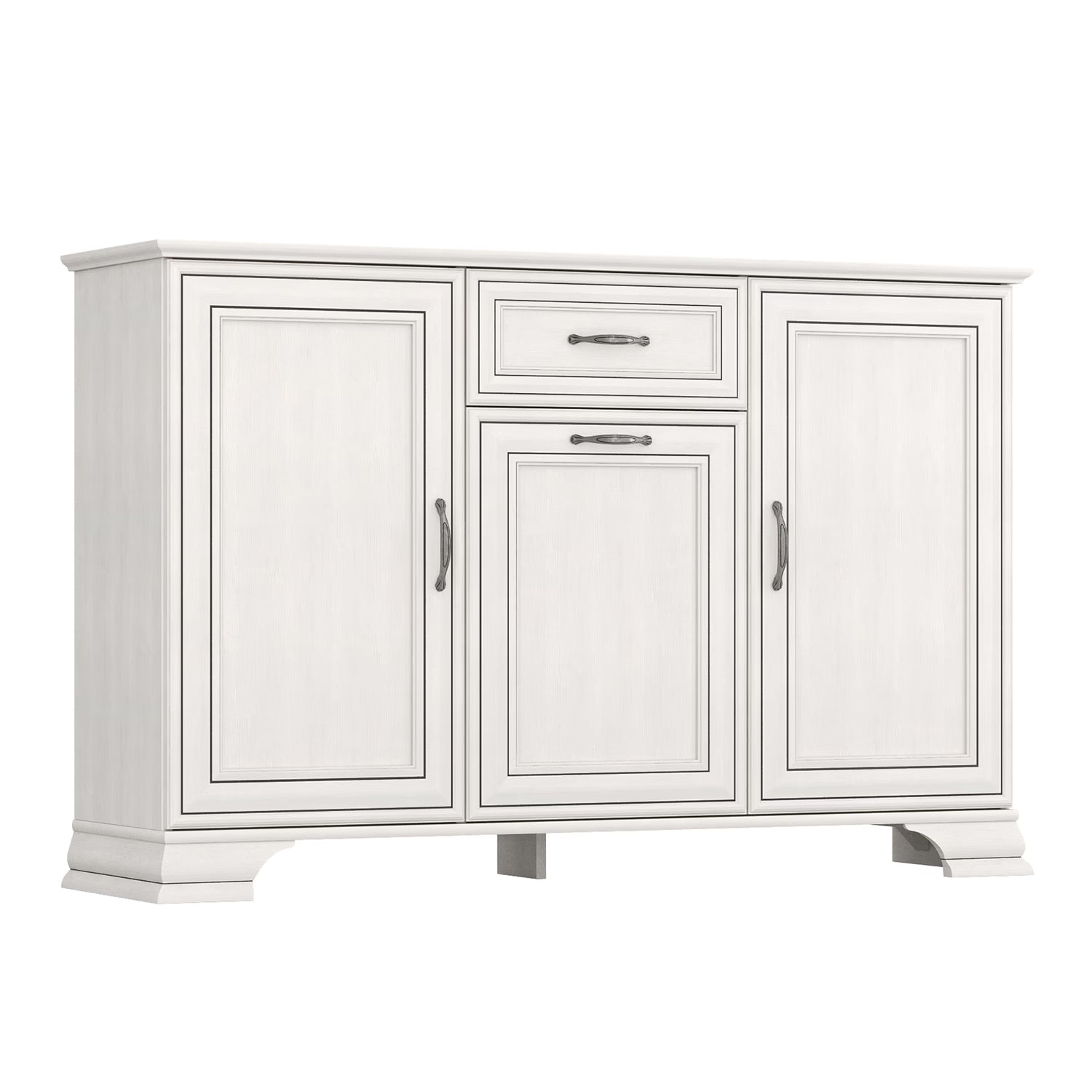 Tilda Elegant 3 Door Sideboard with Drawer - Fineline Crema