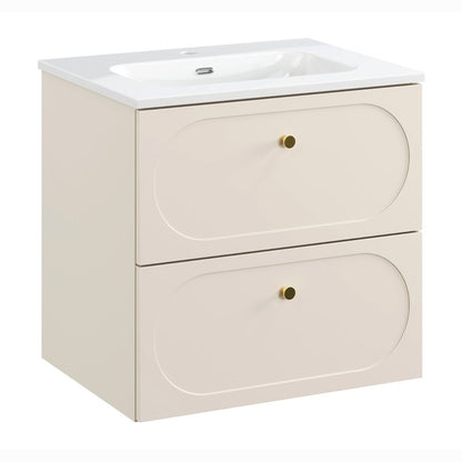 Donna Bathroom Cabinet 60 cm and Basin - Sand