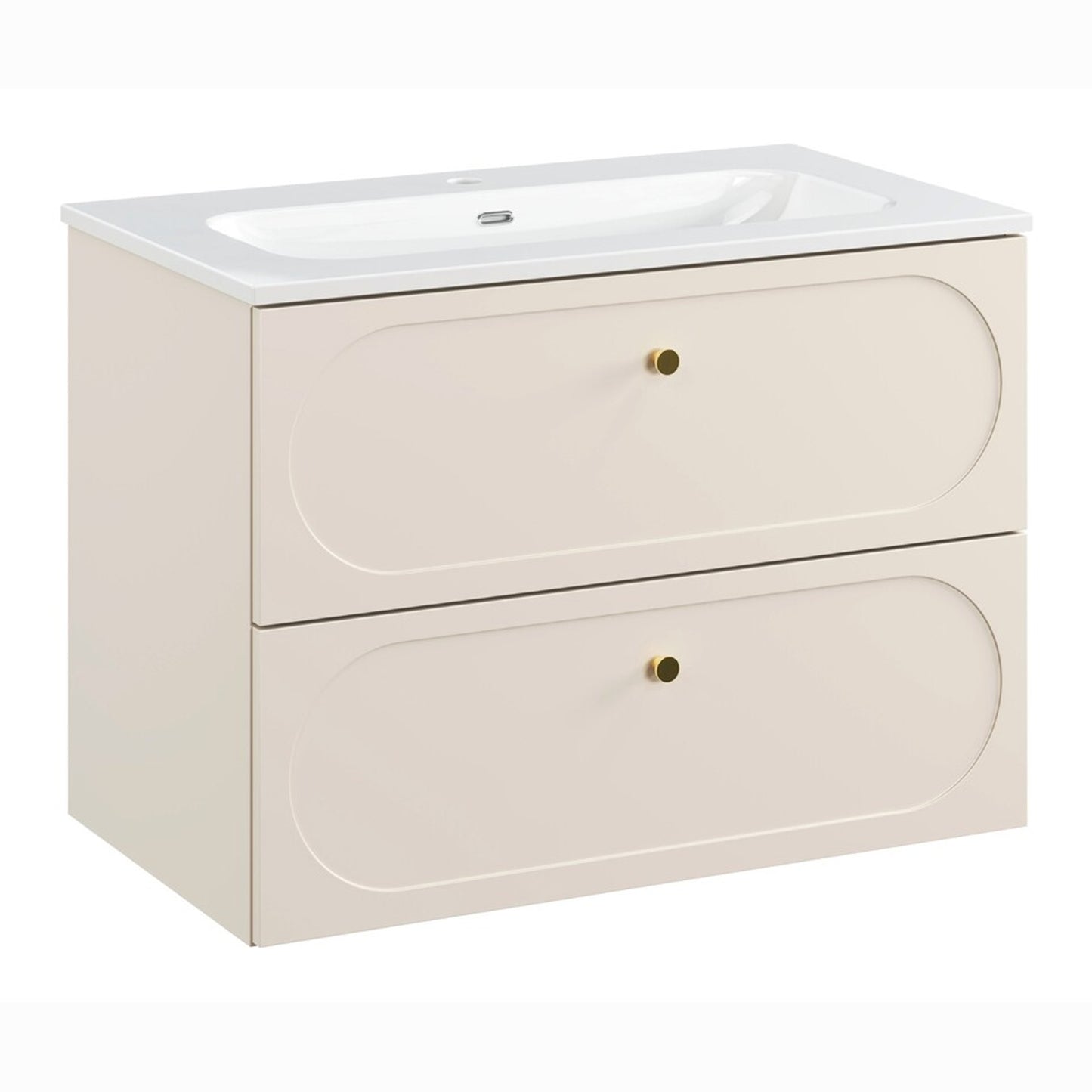 Donna Bathroom Cabinet 80 cm and Basin - Sand