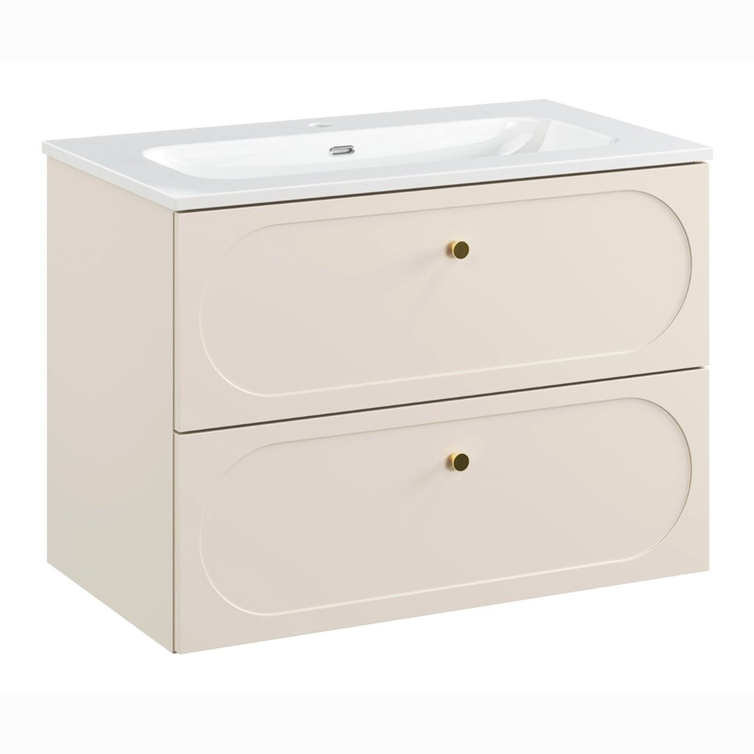 Donna Bathroom Cabinet 80 cm and Basin - Sand