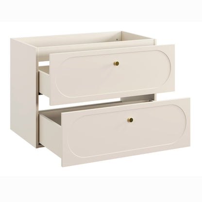 Donna Bathroom Cabinet 80 cm and Basin - Sand