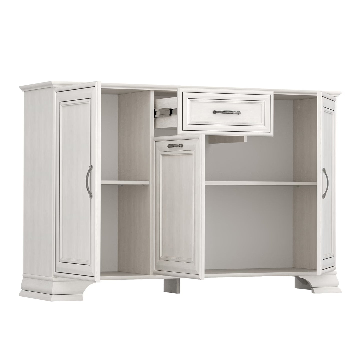 Tilda Elegant 3 Door Sideboard with Drawer - Fineline Crema