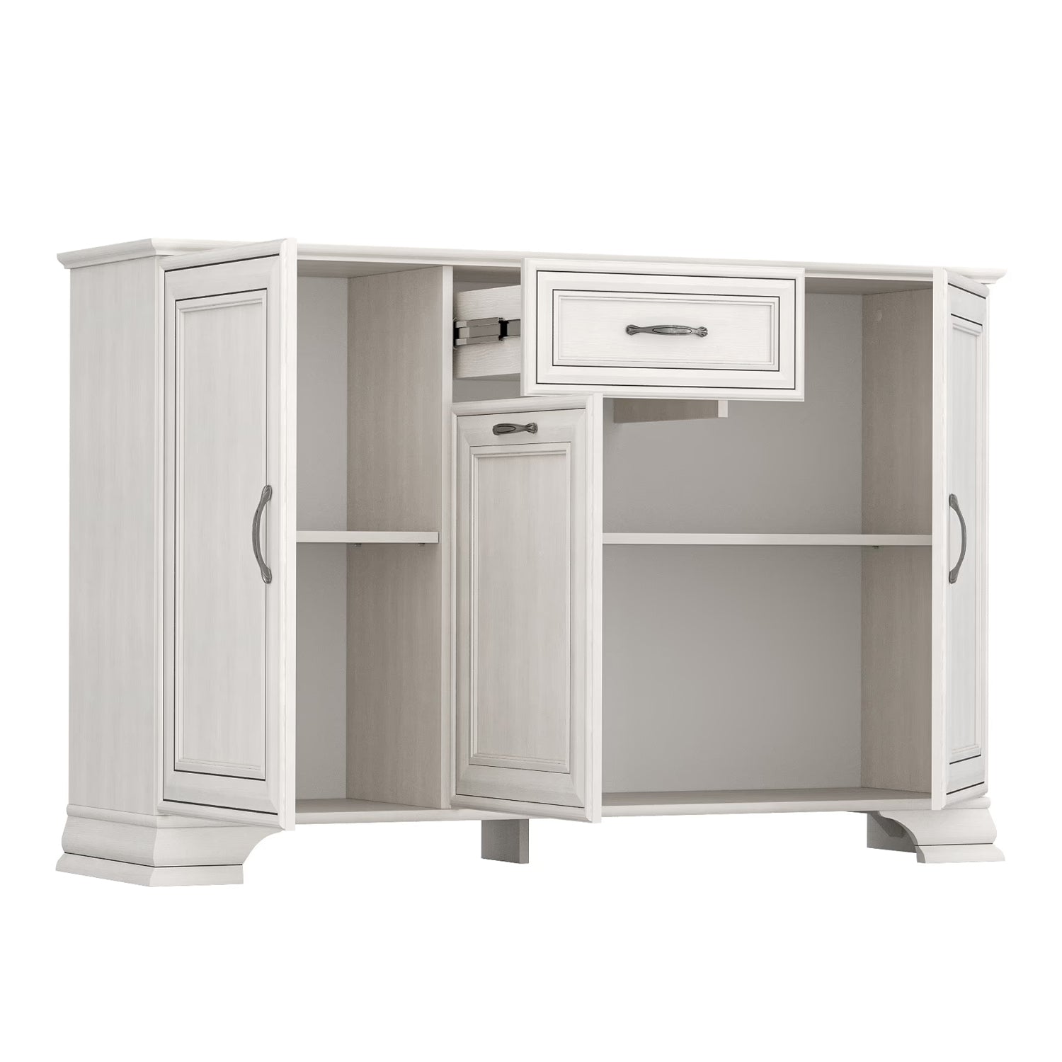 Tilda Elegant 3 Door Sideboard with Drawer - Fineline Crema