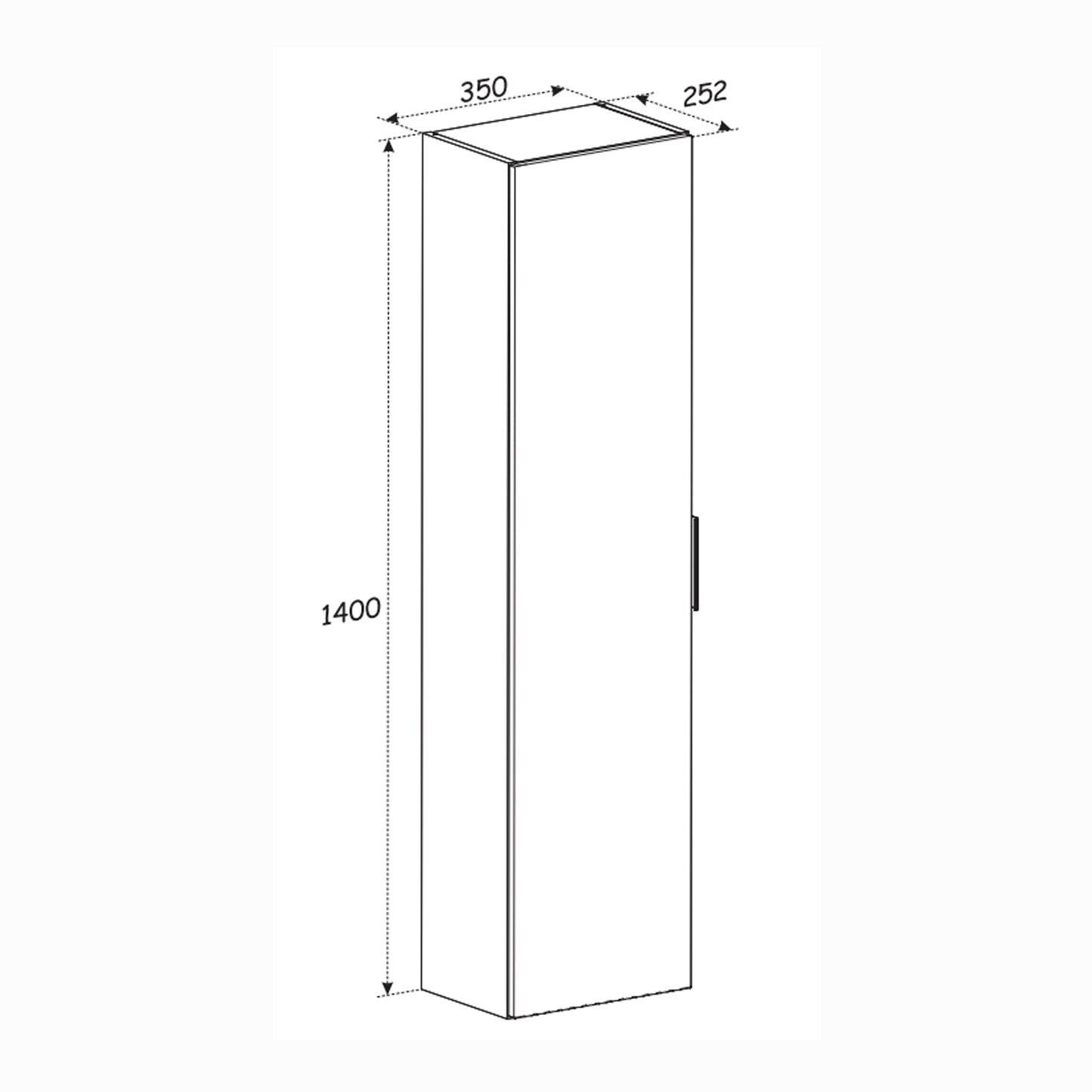 Donna Tall Bathroom Unit - Sand