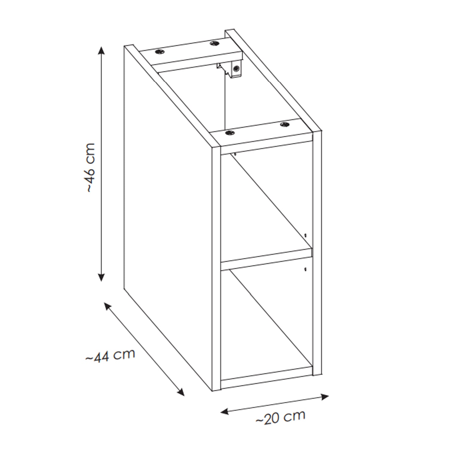 Santa Fe Bathroom Cabinet Vanity 100 cm with Basin - Dark Oak