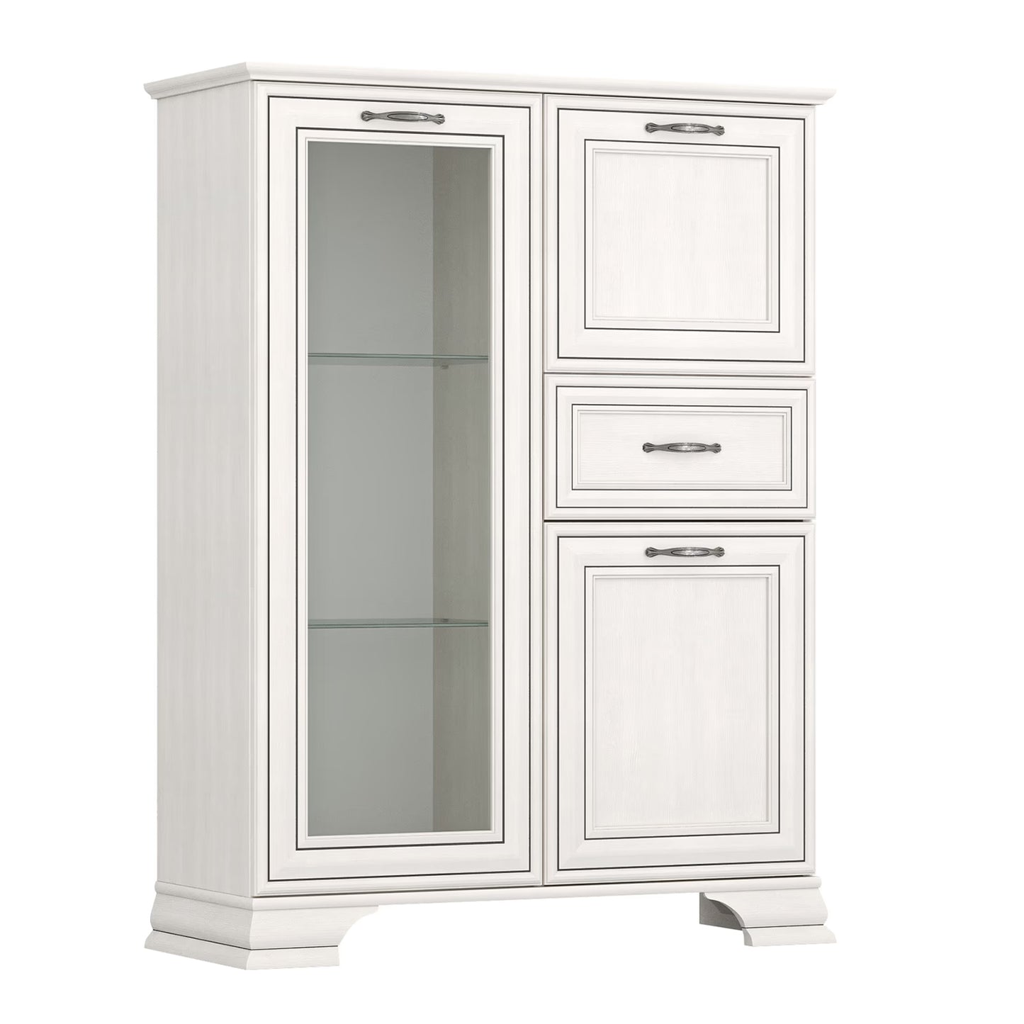 Tilda Elegant Display Cabinet - Fineline Crema