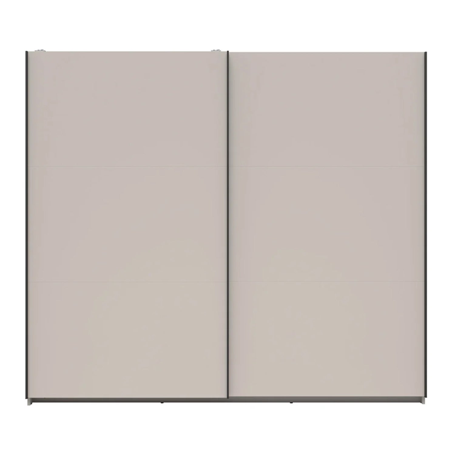 Exter Minimalist Sliding Door Wardrobe 220cm - Cashmere