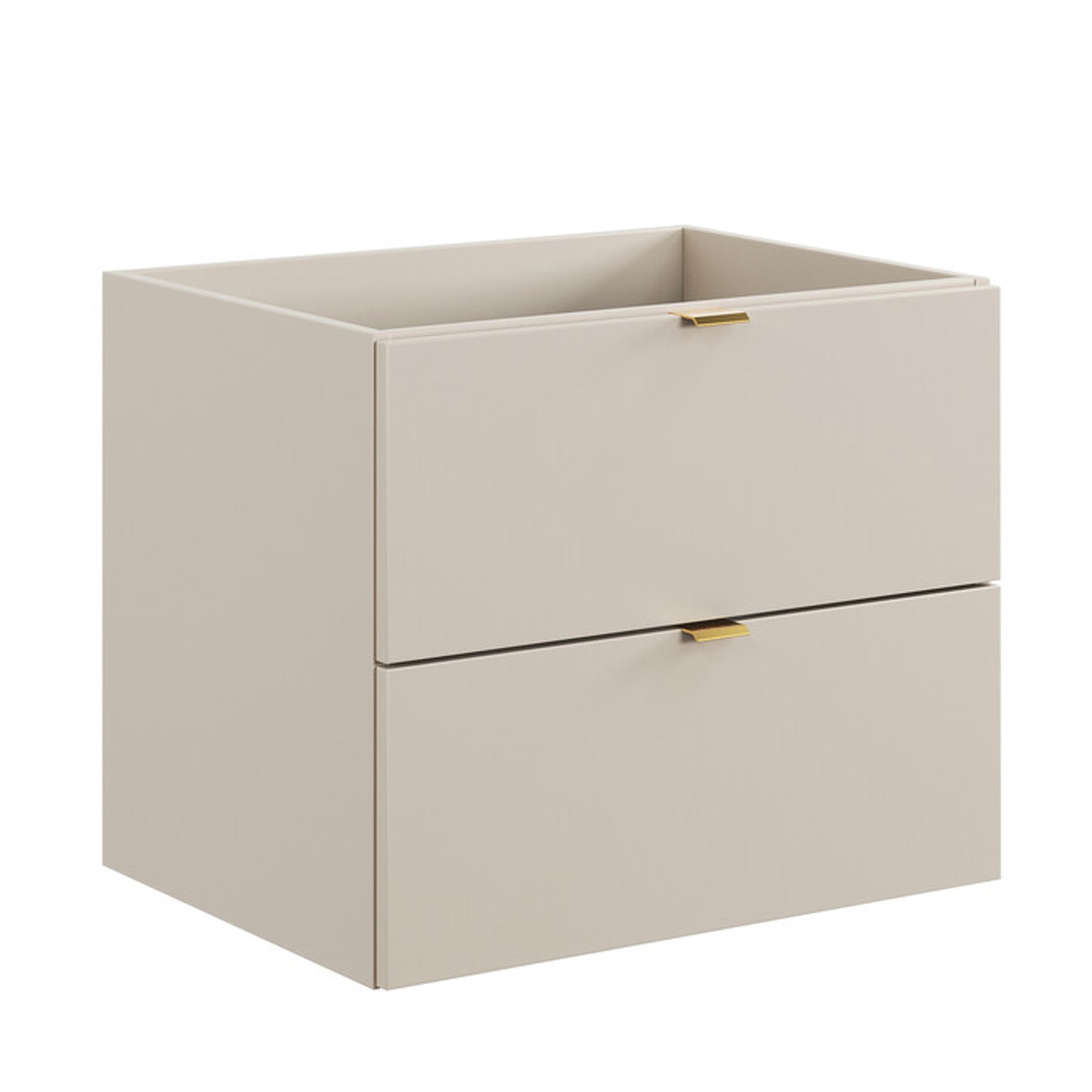 Dalia Bathroom Cabinet 60cm with 2 Drawers and Basin - Cashmere