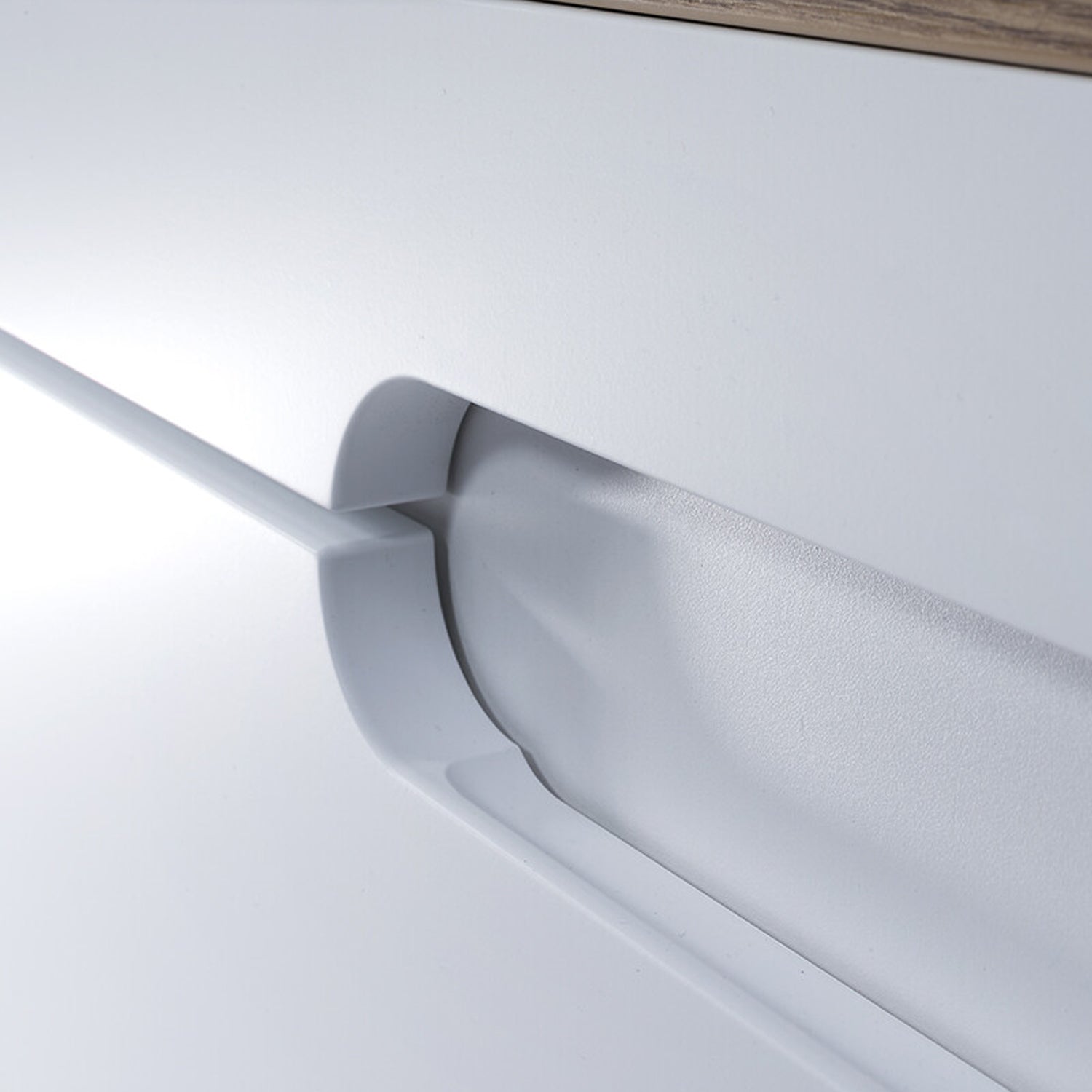 Fija Bathroom Cabinet Vanity Set 60 cm with Basin and Tall Unit - White